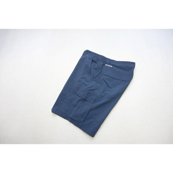 Columbia Omni-Shade Cargo Shorts Blue Fishing Hiking Camping Mens Size 42 - Picture 1 of 10